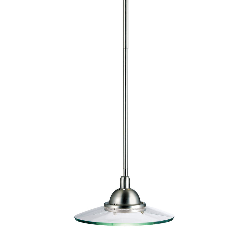 Kichler 2641NI One Light Mini Pendant, Brushed Nickel Finish - LightingWellCo