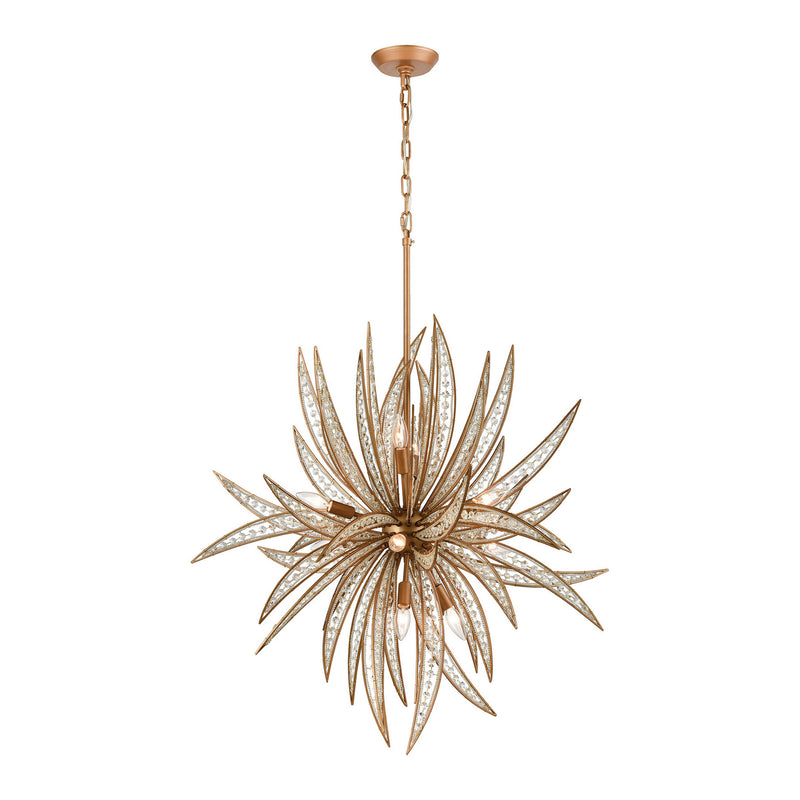 ELK Home 16766/11 11 Light Chandelier, Matte Gold Finish-LightingWellCo