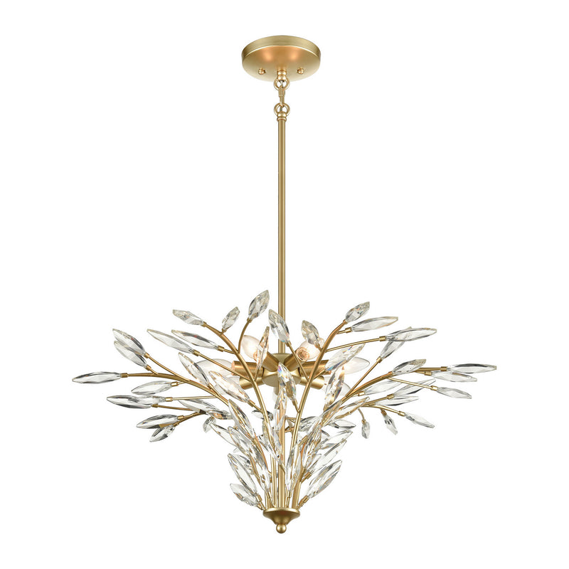 ELK Home 18295/7 Seven Light Chandelier, Champagne Gold Finish - At LightingWellCo