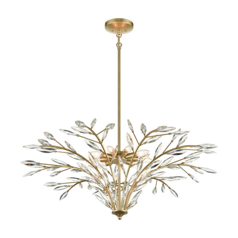 ELK Home 18296/9 Nine Light Chandelier, Champagne Gold Finish-LightingWellCo