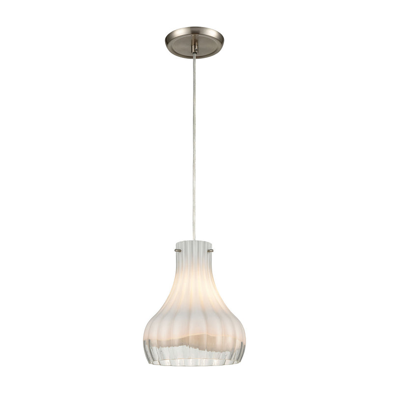 ELK Home 30150/1 One Light Mini Pendant, Satin Nickel Finish - At LightingWellCo