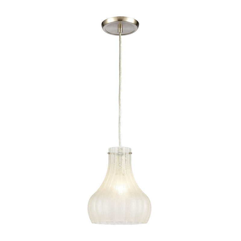 ELK Home 30160/1 One Light Mini Pendant, Satin Nickel Finish - At LightingWellCo