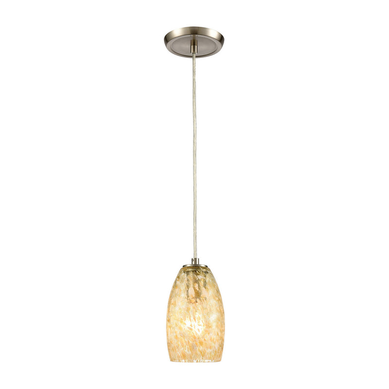 ELK Home 30220/1 One Light Mini Pendant, Satin Nickel Finish - At LightingWellCo