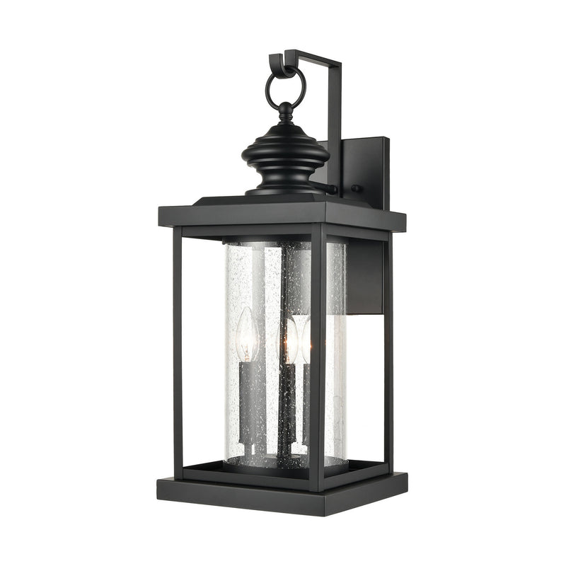 ELK Home 45452/3 Three Light Outdoor Wall Sconce, Matte Black Finish - At LightingWellCo