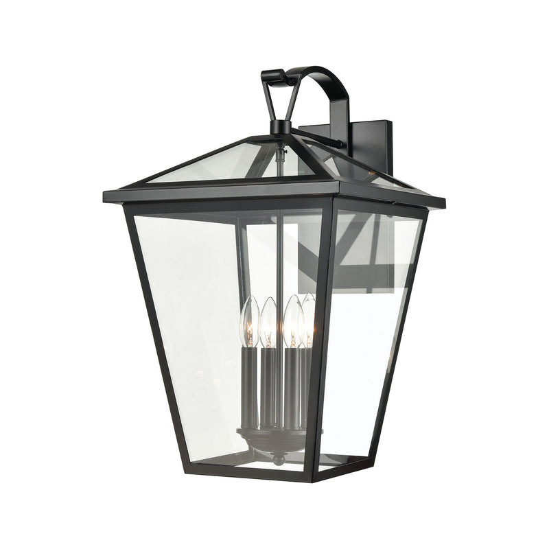 ELK Home 45473/4 Four Light Outdoor Wall Sconce, Black Finish - At LightingWellCo