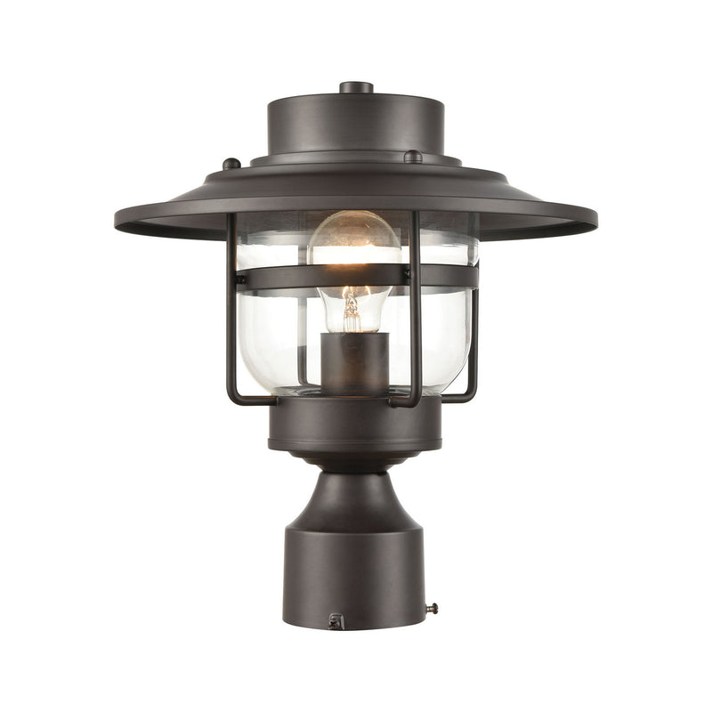 ELK Home 46073/1 One Light Outdoor Post Mount, Oil Rubbed Bronze Finish - At LightingWellCo