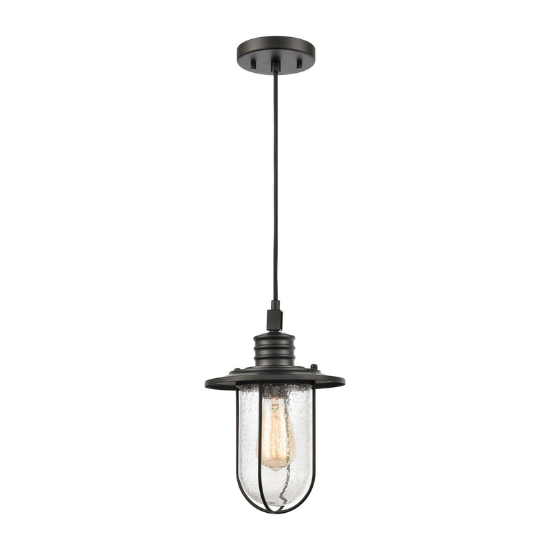 ELK Home 46403/1 One Light Mini Pendant, Matte Black Finish - At LightingWellCo