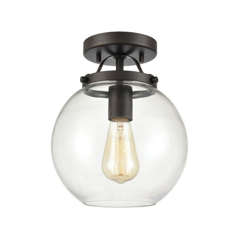 ELK Home 47194/1 One Light Semi Flush Mount, Oil Rubbed Bronze Finish - At LightingWellCo