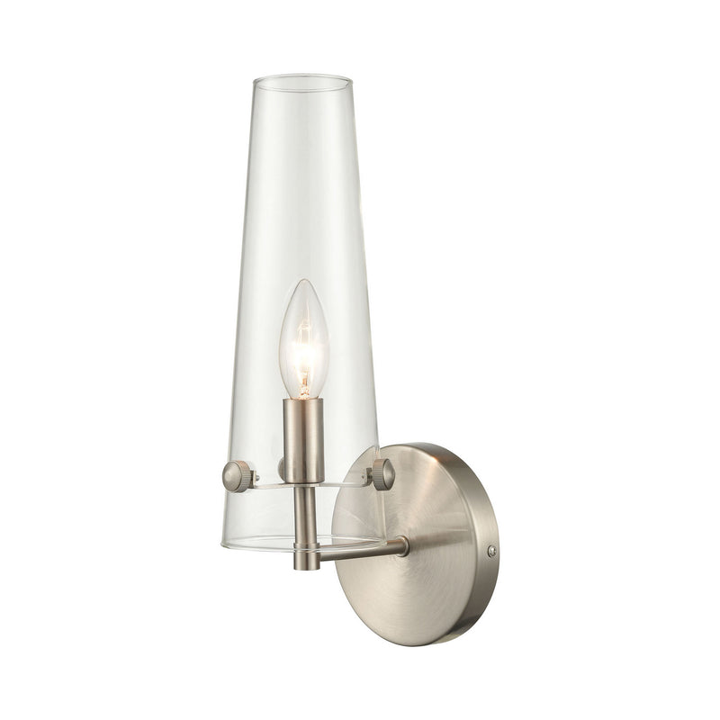 ELK Home 47224/1 One Light Wall Sconce, Satin Nickel Finish - At LightingWellCo