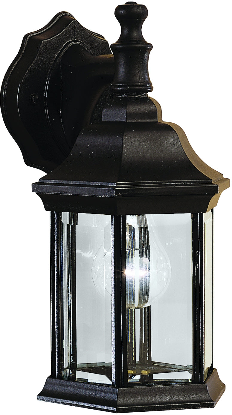 Kichler 9776BK One Light Outdoor Wall Mount, Black Finish - LightingWellCo