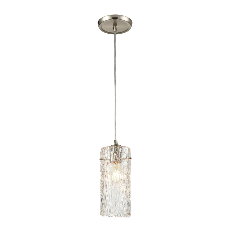 ELK Home 60225/1 One Light Mini Pendant, Satin Nickel Finish-LightingWellCo