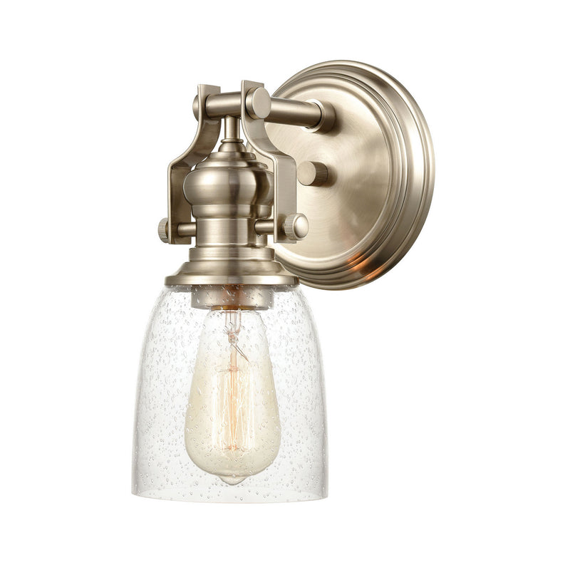 ELK Home 66624-1 One Light Vanity, Satin Nickel Finish - At LightingWellCo