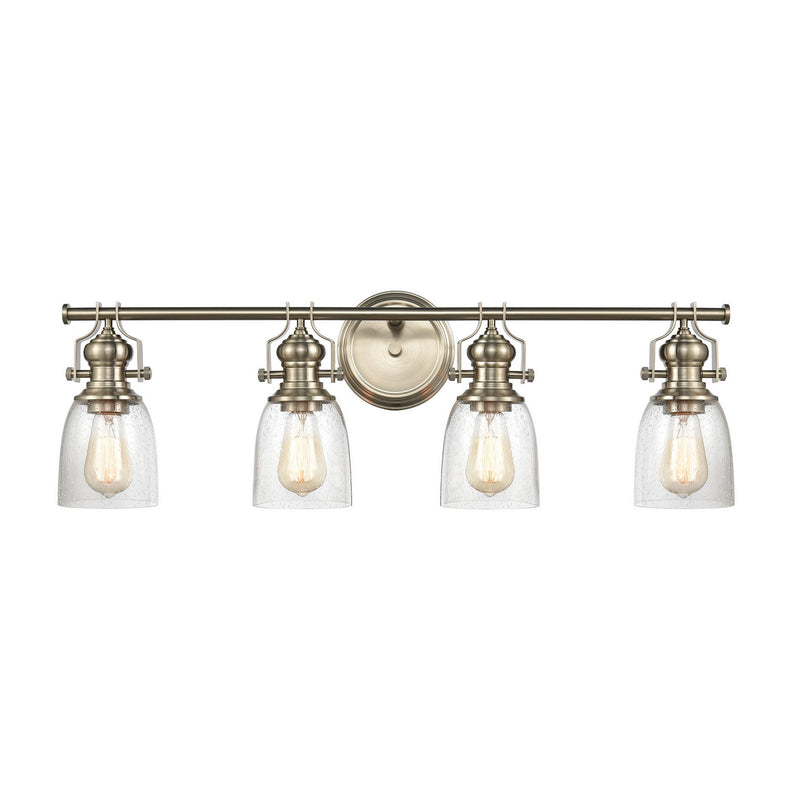 ELK Home 66627-4 Four Light Vanity, Satin Nickel Finish - At LightingWellCo