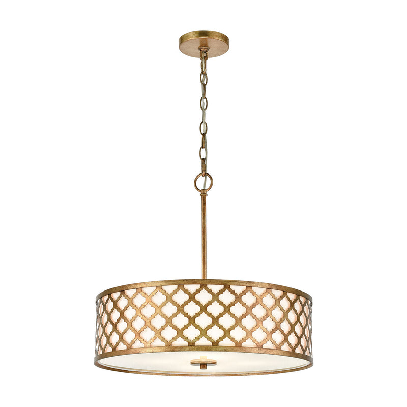 ELK Home 75137/4 Four Light Chandelier, Bronze Gold Finish - At LightingWellCo