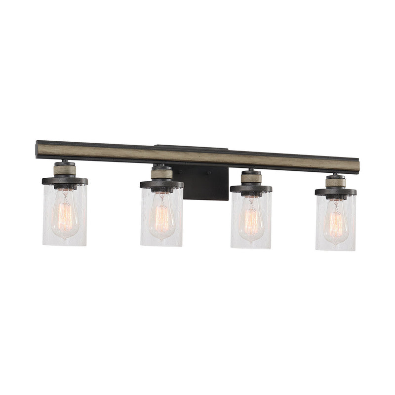 ELK Home 89155/4 Four Light Vanity, Anvil Iron Finish-LightingWellCo