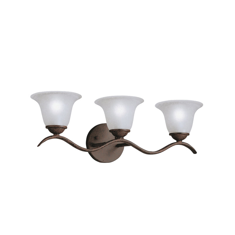 Kichler 6323TZ Three Light Bath, Tannery Bronze Finish - LightingWellCo