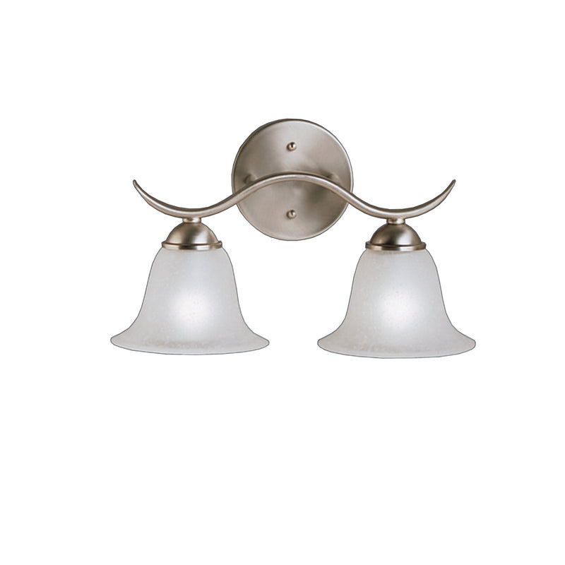 Kichler 6322NI Two Light Bath, Brushed Nickel Finish - LightingWellCo