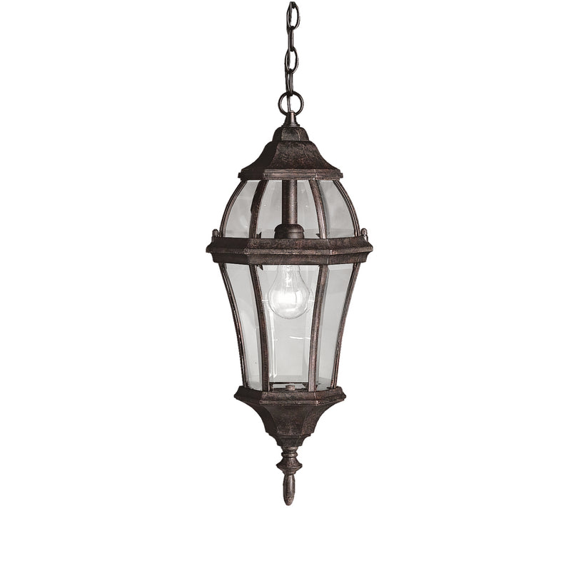 Kichler 9892TZ One Light Outdoor Pendant, Tannery Bronze Finish - LightingWellCo