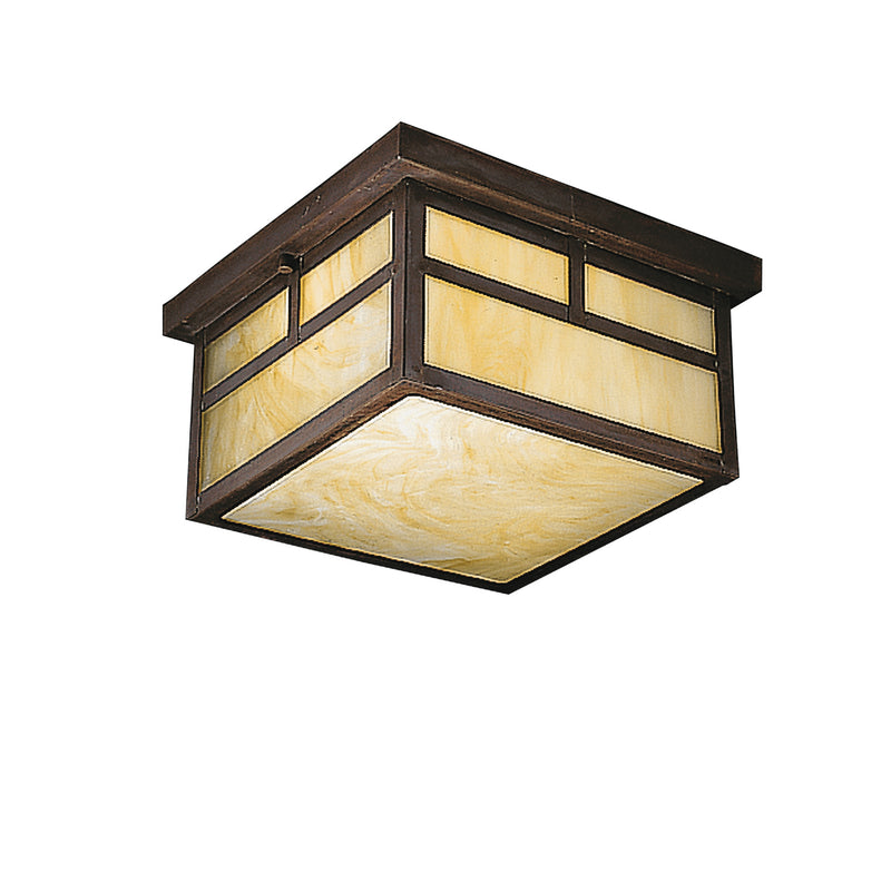 Kichler 9825CV Two Light Outdoor Ceiling Mount, Canyon View Finish - LightingWellCo