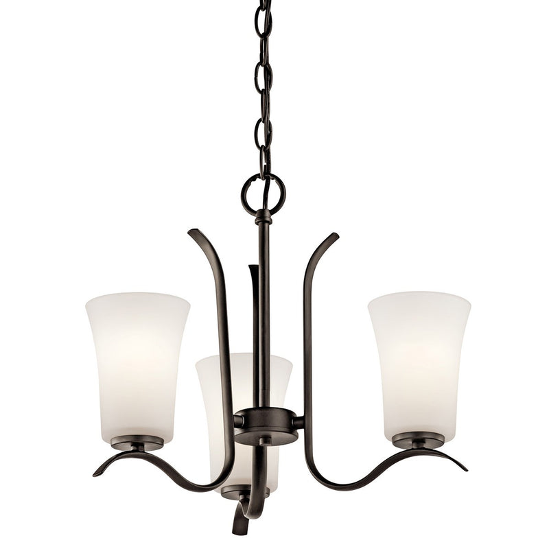 Kichler 43073OZL18 LED Mini Chandelier, Olde Bronze Finish - LightingWellCo