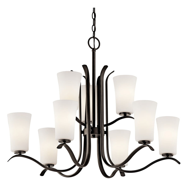 Kichler 43075OZL18 LED Chandelier, Olde Bronze Finish - LightingWellCo