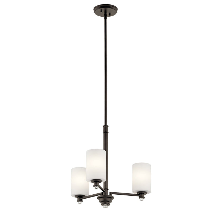 Kichler 43922OZL18 LED Mini Chandelier, Olde Bronze Finish - LightingWellCo