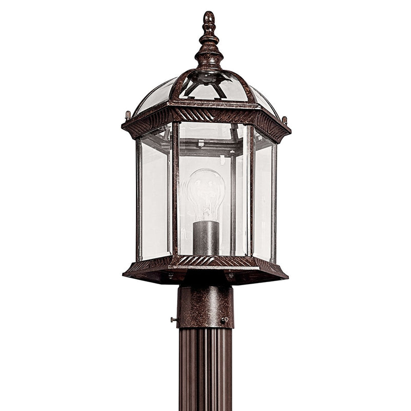 Kichler 49187TZL18 LED Outdoor Post Mount, Tannery Bronze Finish - LightingWellCo