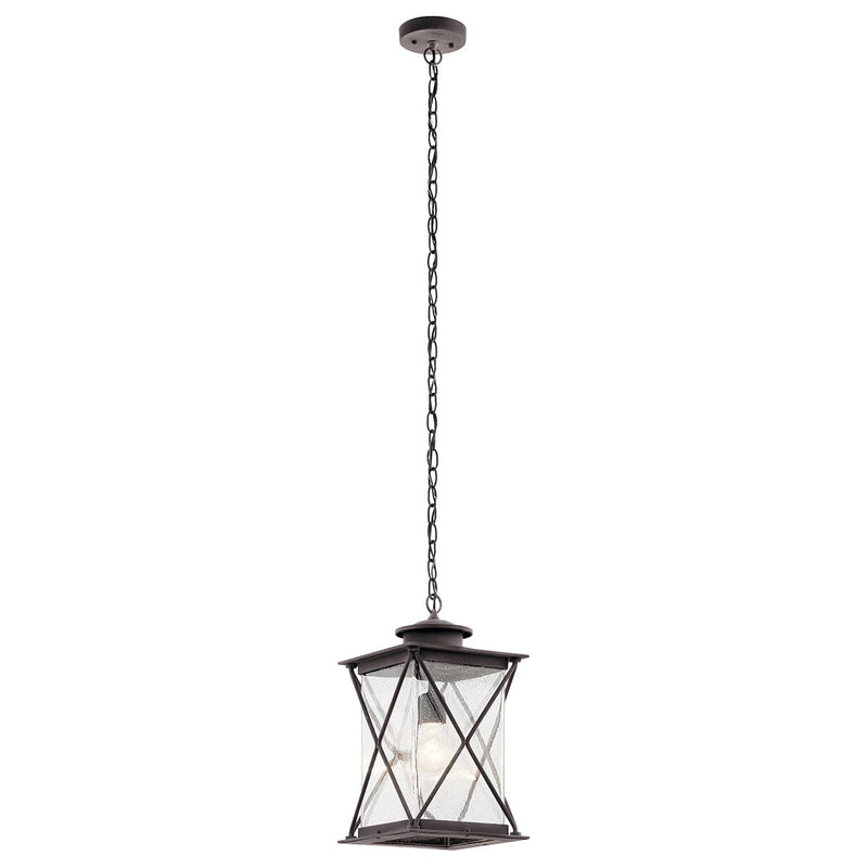 Kichler 49747WZCL18 LED Outdoor Pendant, Weathered Zinc Finish - LightingWellCo