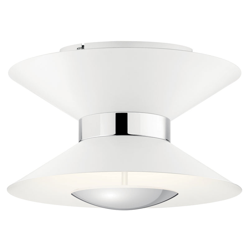 Kichler 84132MWH LED Semi Flush Mount, Matte White Finish - LightingWellCo