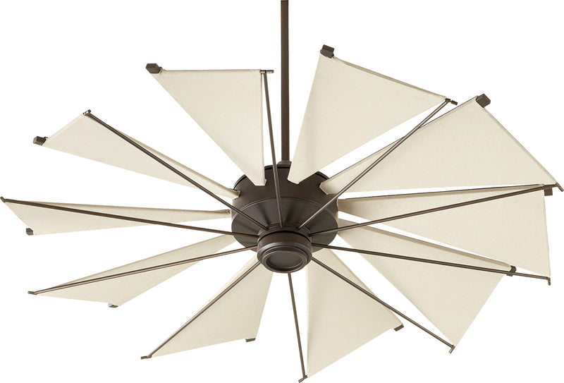 Quorum 65210-86 52``Ceiling Fan, Oiled Bronze Finish - LightingWellCo