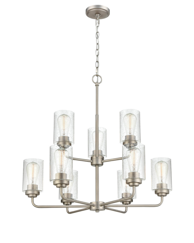 Millennium 9609-SN Nine Light Chandelier, Satin Nickel Finish - LightingWellCo