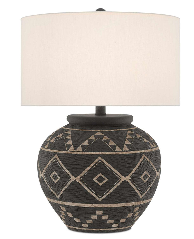 Currey and Company 6000-0539 One Light Table Lamp, Brewed Latte/Molé Black Finish - LightingWellCo