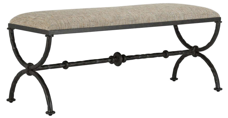 Currey and Company 7000-0802 Bench, Rustic Bronze Finish - LightingWellCo