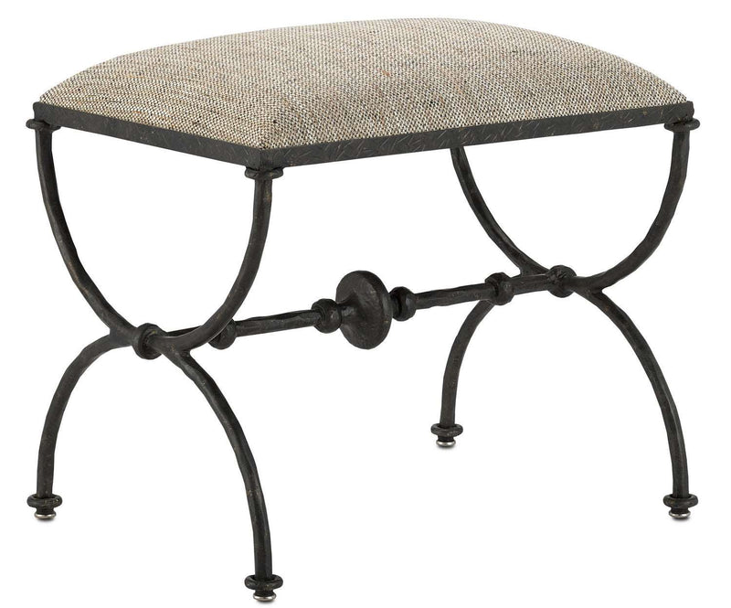 Currey and Company 7000-0992 Ottoman, Rustic Bronze Finish - LightingWellCo