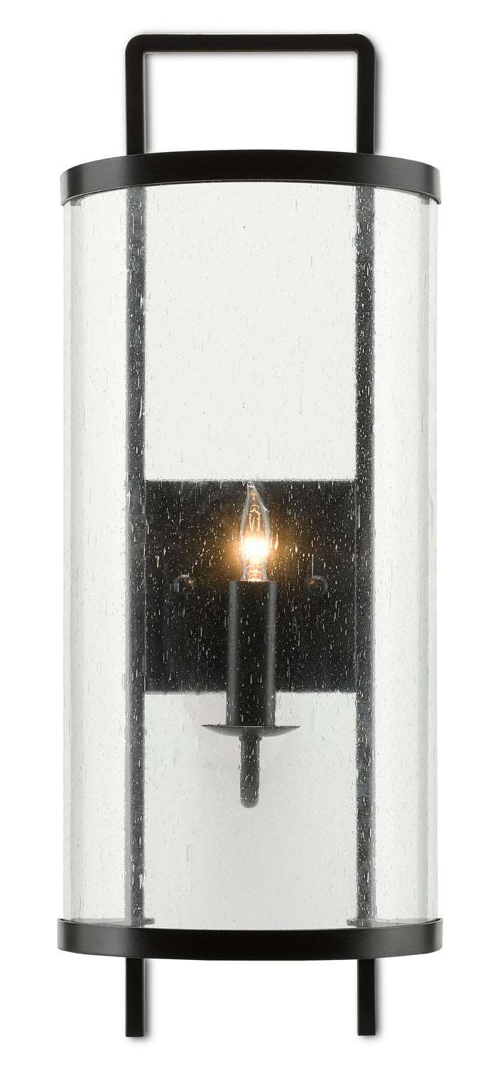 Currey and Company 5900-0040 One Light Wall Sconce, Antique Black Finish - LightingWellCo