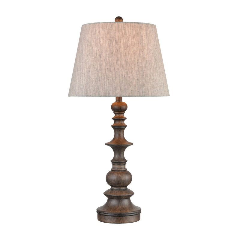 ELK Home 77179 One Light Table Lamp, Aged Wood Finish - At LightingWellCo