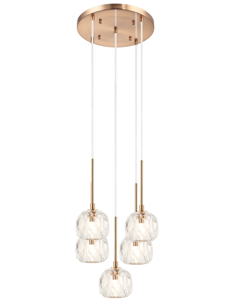 Matteo Lighting C61435AG Chandelier, Aged Gold Brass Finish - LightingWellCo