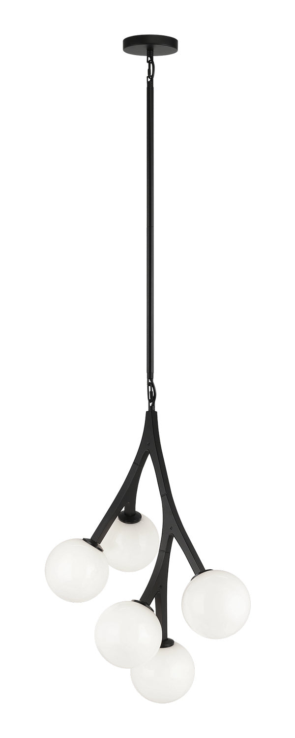 Matteo Lighting C81505BKOP Chandelier Light, Black Finish - LightingWellCo