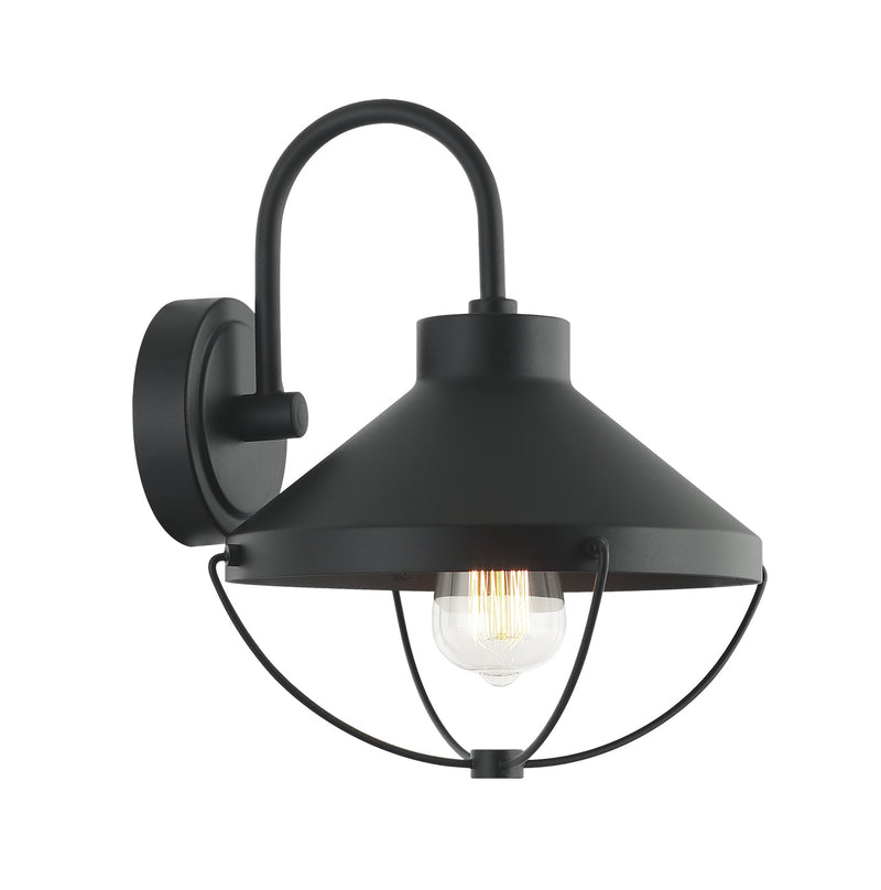 Matteo Lighting S10301MB Wall Sconce Light, Matte Black Finish - LightingWellCo