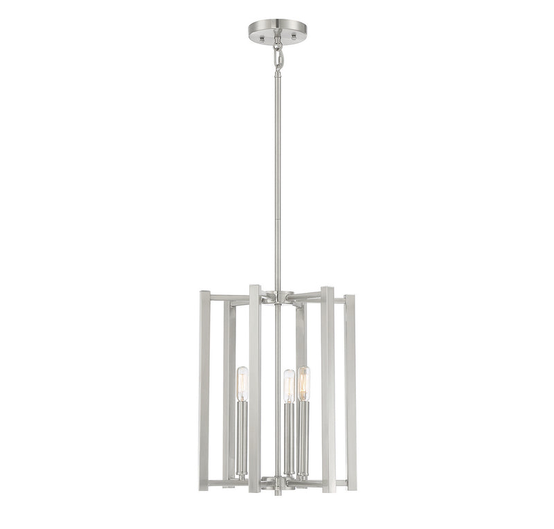 Savoy House 3-7700-3-SN Three Light Pendant, Satin Nickel Finish LightingWellCo