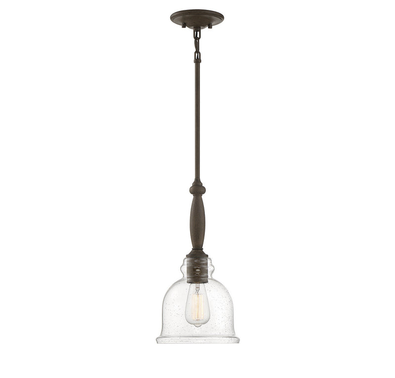 Savoy House Chester 7-8890-1-194 One Light Pendant, Mesquite Finish - LightingWellCo