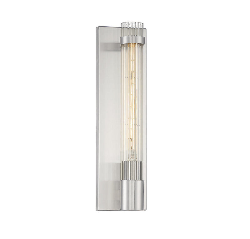 Savoy House Willmar 9-996-1-SN One Light Wall Sconce, Satin Nickel Finish - LightingWellCo