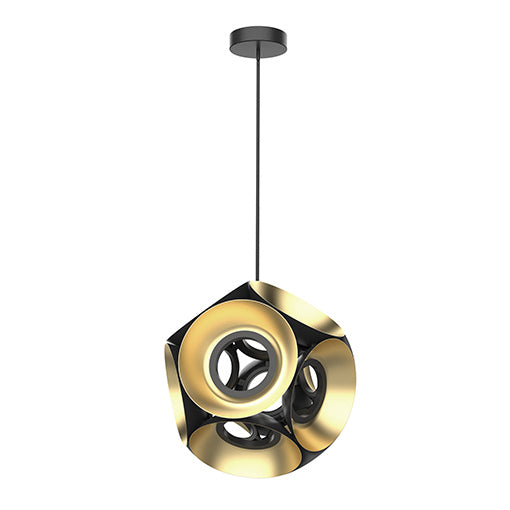 Kuzco Lighting Magellan CH51232-BK/GD LED Chandelier, Black/Gold Finish - LightingWellCo