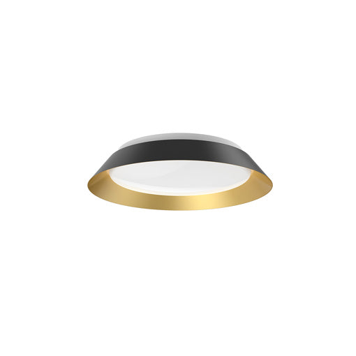 Kuzco Lighting Jasper FM43414-BK/GD LED Flush Mount, Black/Gold Finish - LightingWellCo