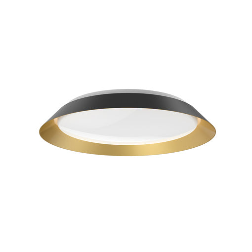 Kuzco Lighting Jasper FM43419-BK/GD LED Flush Mount, Black/Gold Finish - LightingWellCo