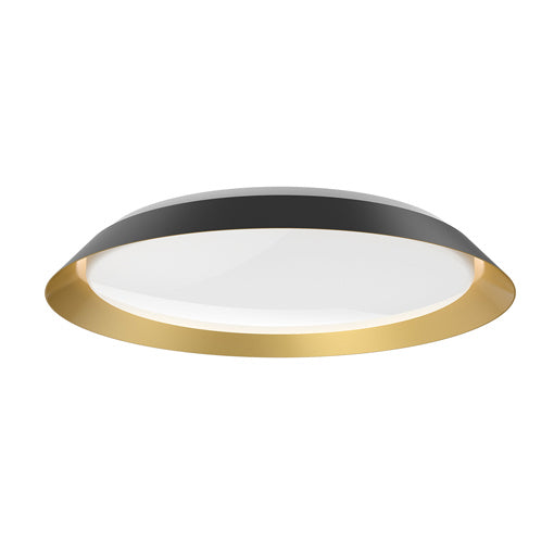 Kuzco Lighting Jasper FM43423-BK/GD LED Flush Mount, Black/Gold Finish - LightingWellCo