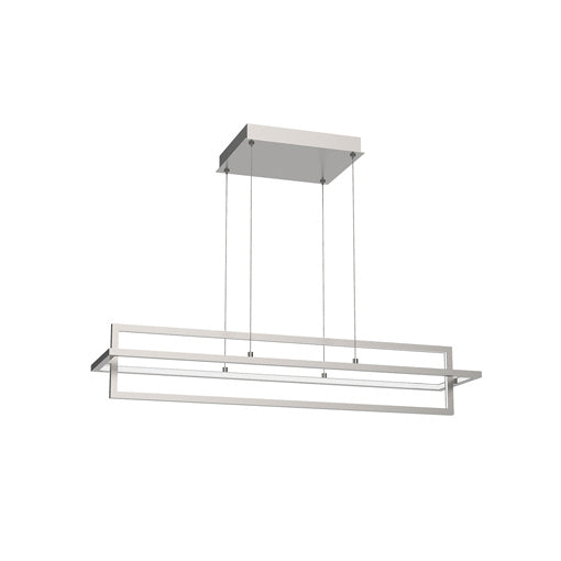 Kuzco Lighting Mondrian LP16236-BN LED Island Pendant, Brushed Nickel Finish - LightingWellCo