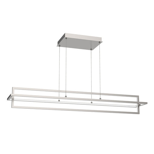 Kuzco Lighting Mondrian LP16248-BN LED Island Pendant, Brushed Nickel Finish - LightingWellCo