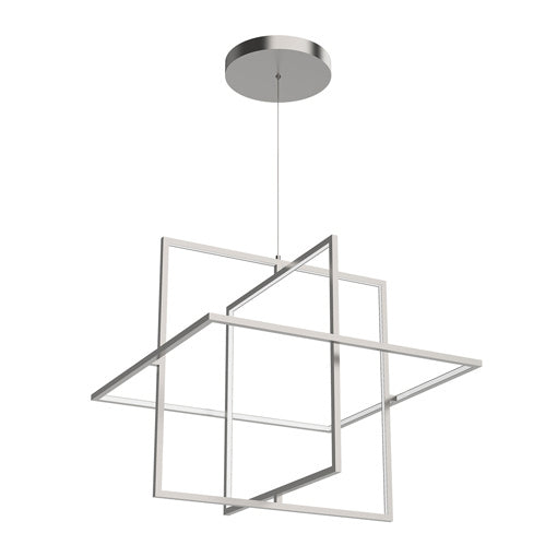 Kuzco Lighting Mondrian PD16328-BN LED Pendant, Brushed Nickel Finish - LightingWellCo