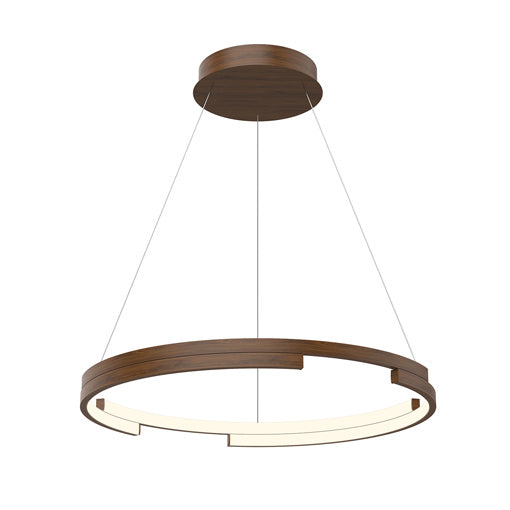 Kuzco Lighting Anello Minor PD52724-WT LED Pendant, Walnut Finish - LightingWellCo